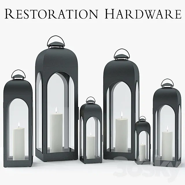 Restoration Hardware – Duomo Lantern 3DS Max Model