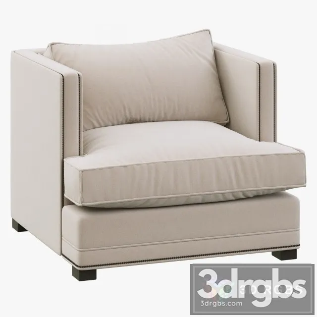 Restoration Hardware Easton Upholstered Chair 3dsmax Download