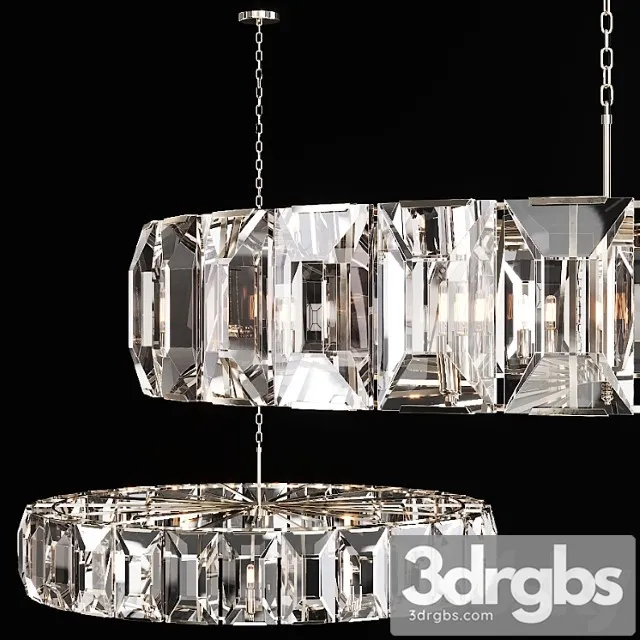 Restoration Hardware Harlow Crystal Chandelier 60 Nickel 3dsmax Download