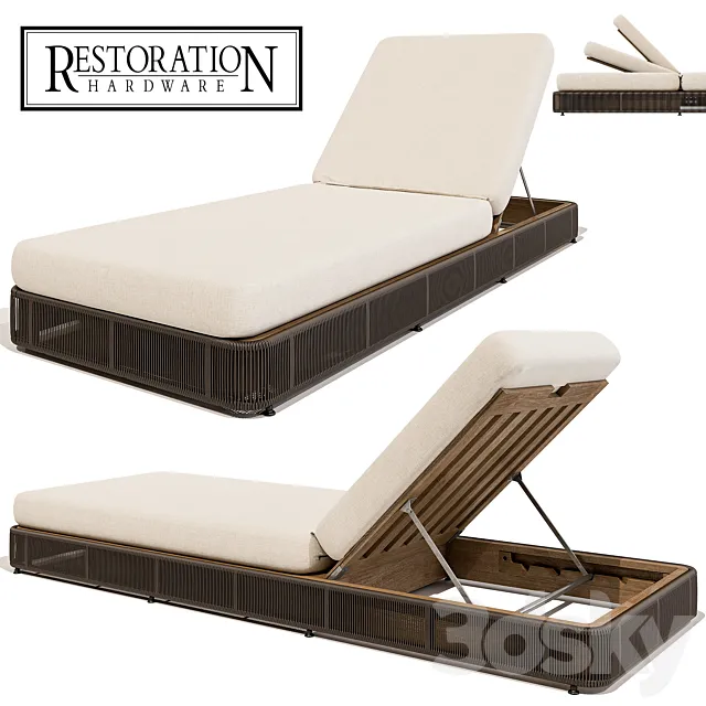 Restoration Hardware Havana Chaise 3DS Max Model