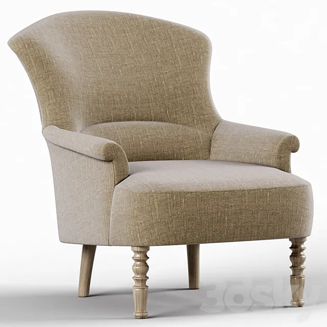 Restoration Hardware Josephine Chair 3ds Max