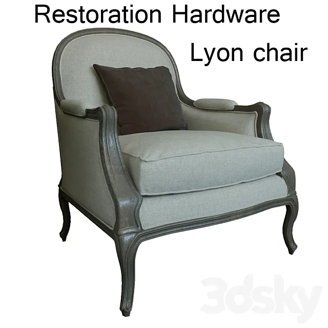 Restoration Hardware Lyon Chair 3DS Max Model