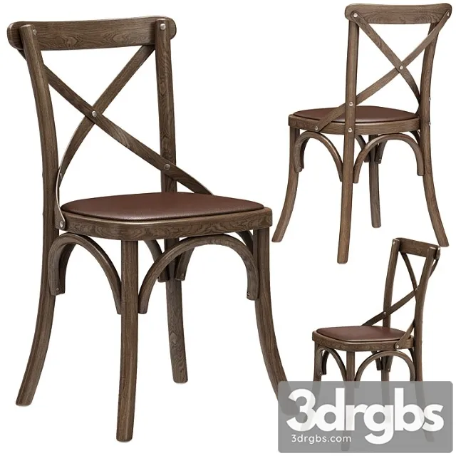 Restoration hardware madeleine leather side chair 2 3dsmax Download