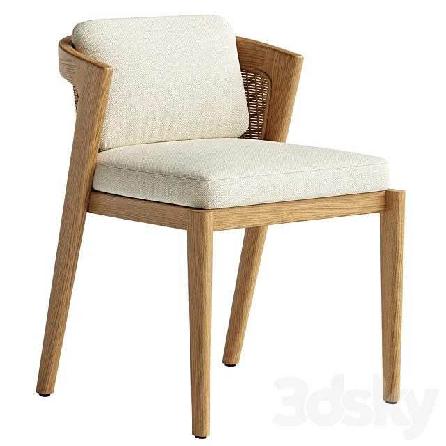 Restoration Hardware Malta Dining Chairs 3DS Max Model