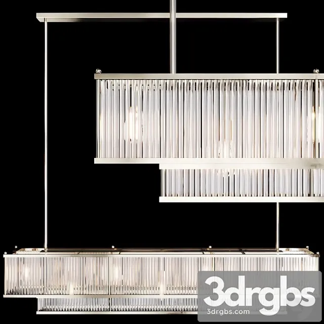 Restoration hardware marais linear chandelier 60 nickel 3dsmax Download