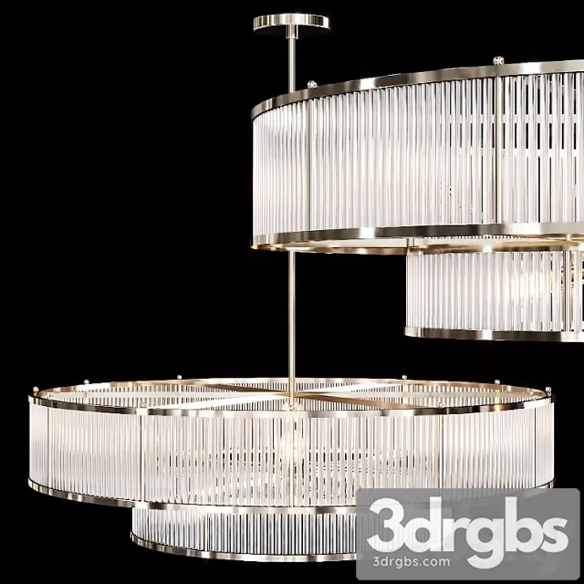 Restoration hardware marais round chandelier 47 nickel 3dsmax Download