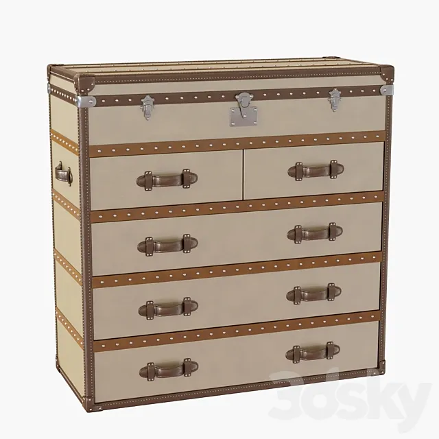 Restoration Hardware MAYFAIR CHEST 3ds Max