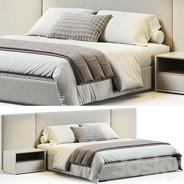 Restoration Hardware Modena Bed 3ds Max