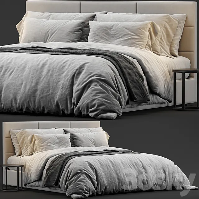 Restoration Hardware Modena Bed 3ds Max
