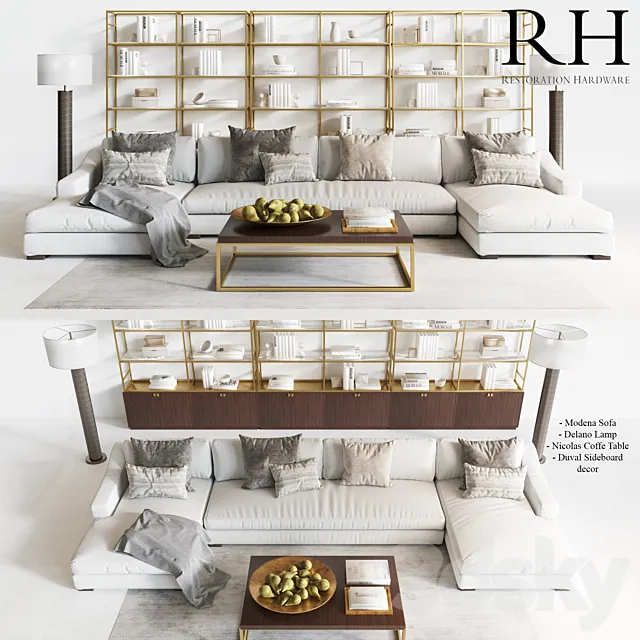 Restoration Hardware Modern 3DS Max Model
