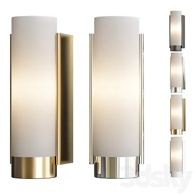 Restoration Hardware powell sconce 3ds Max