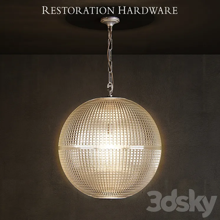 Restoration hardware prismatic globe pedant 16 inch 3DS Max