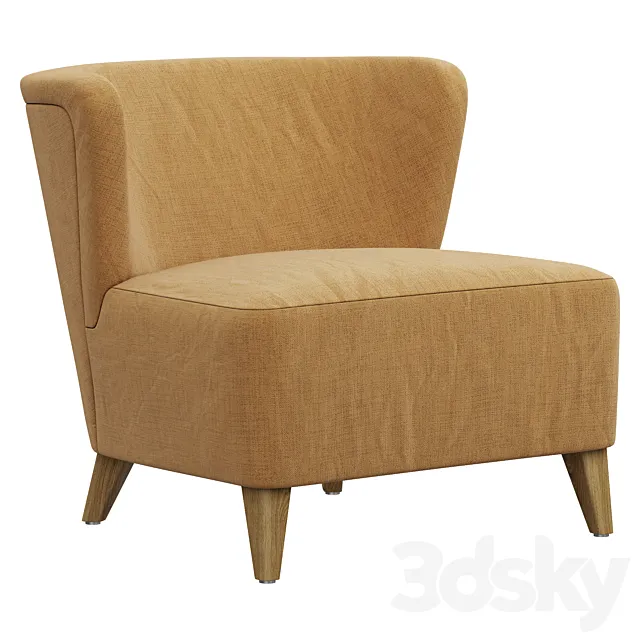Restoration Hardware Riley Chair 3ds Max