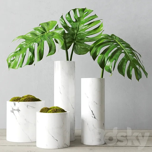 Restoration Hardware Round Marble Vessel Collection 3ds Max