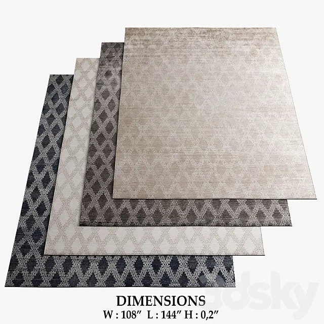 Restoration Hardware Rugs_104 3DS Max Model