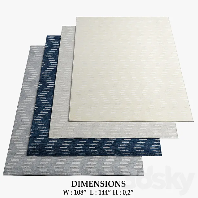 Restoration Hardware Rugs_123 3ds Max