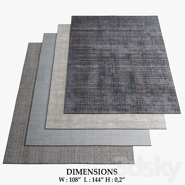 Restoration Hardware Rugs_97 3ds Max