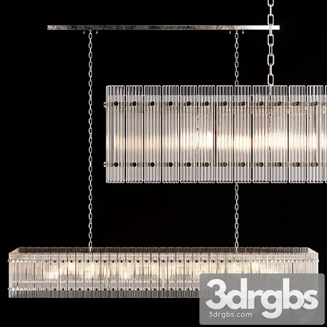 Restoration hardware san marco linear chandelier 72 nickel 3dsmax Download