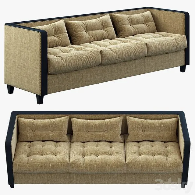 Restoration Hardware Shelter Arm Upholstered Sofa 3dsMax Model