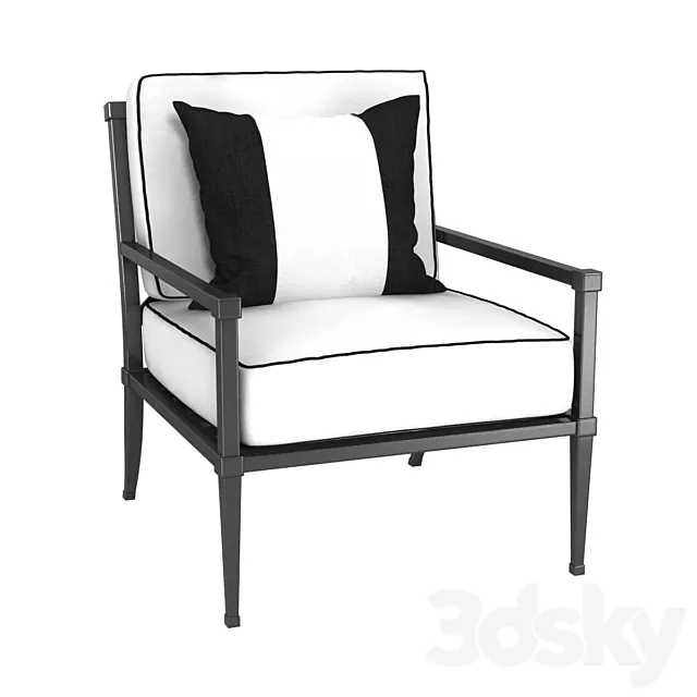 Restoration Hardware TROUSDALE LOUNGE chair 3ds Max