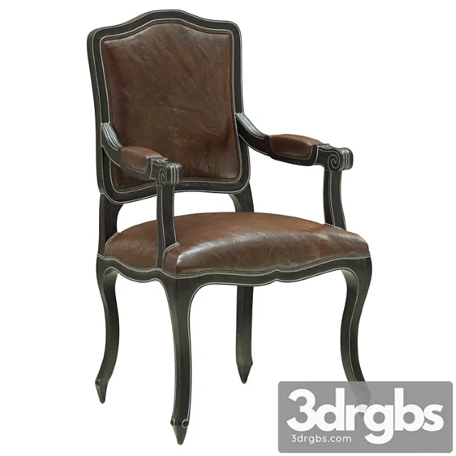 Restoration hardware vintage french camelback armchair 2 3dsmax Download