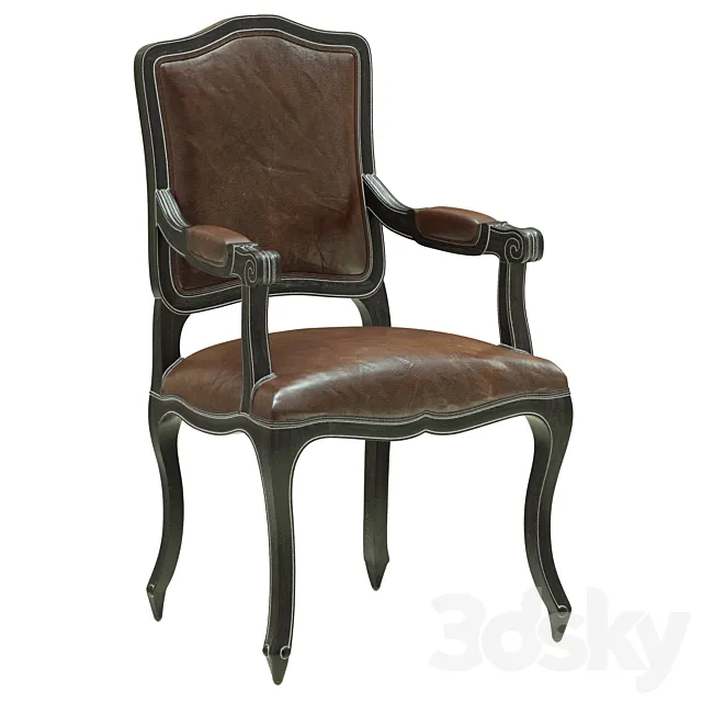 Restoration Hardware Vintage French Camelback Armchair 3ds Max