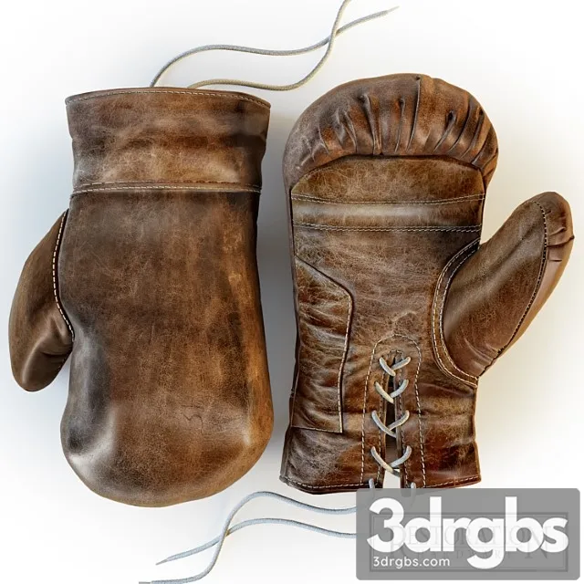 Restoration hardware vintage leather boxing gloves 3dsmax Download