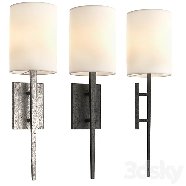 RESTORATION HARDWARE WRIGHT SCONCE 2 IN 1 3DS Max Model