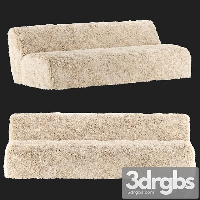 Restoration hardware yeti sheepski sofa 2 3dsmax Download