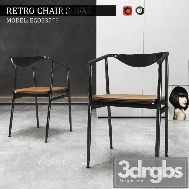 Retro chair Sofas 3dsmax Download