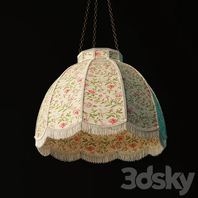 Retro hanging lamp 3DS Max Model