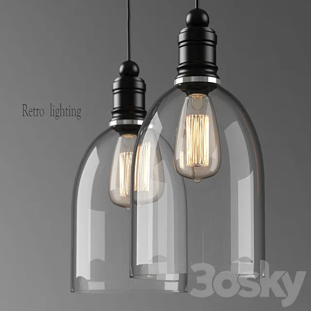 Retro Lighting 3DS Max Model