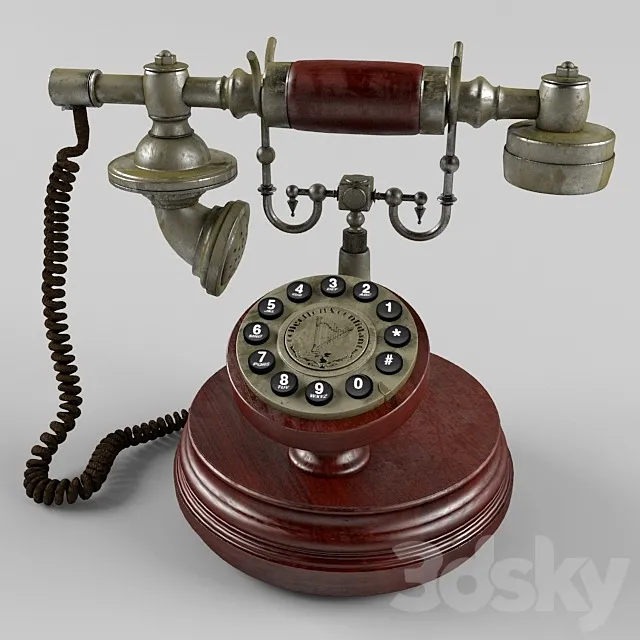 Retro phone 3ds Max