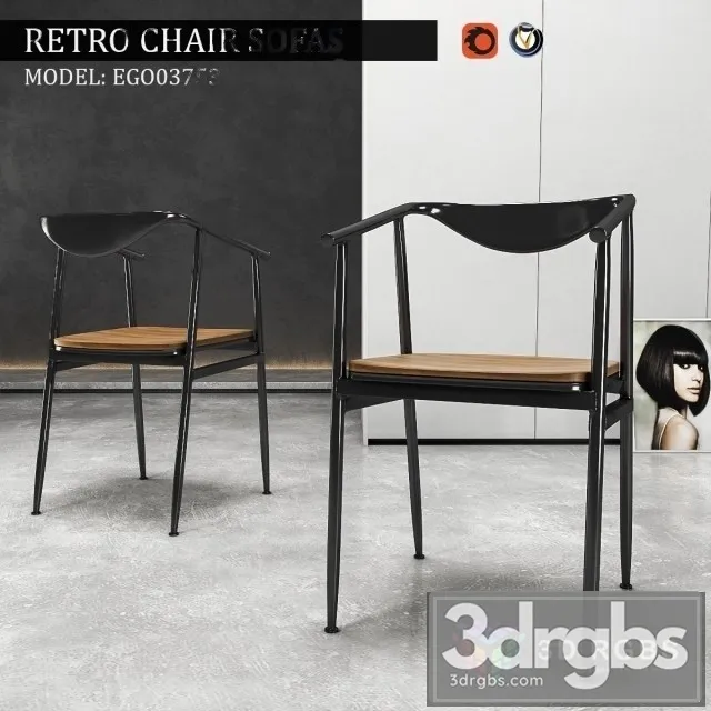 Retro Sofas Chair 3dsmax Download