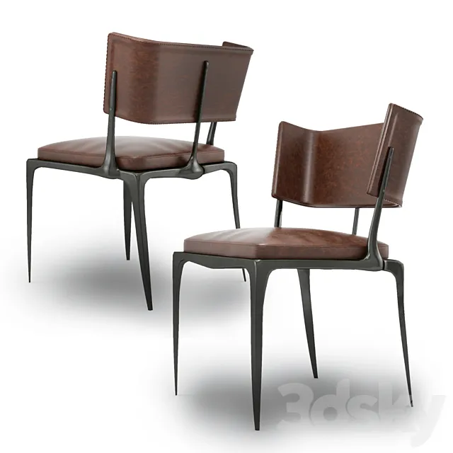 Reve dining chair by Holly hunt 3DS Max Model