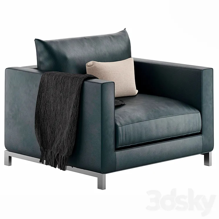 Reversi armchair by Molteni & C 3DS Max Model
