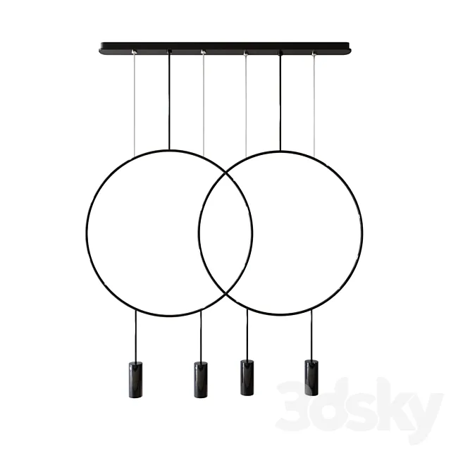 revolta l73.2d linear suspension by nahtrang for estiluz 3ds Max