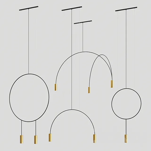 Revolta pendant light 3DS Max Model