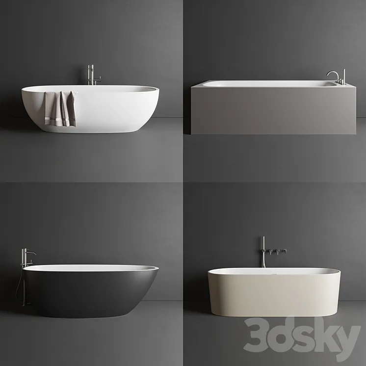 Rexa design bathtubs 3DS Max