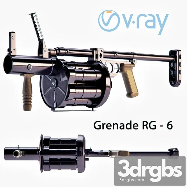 Rg-6 grenade launcher 3dsmax Download