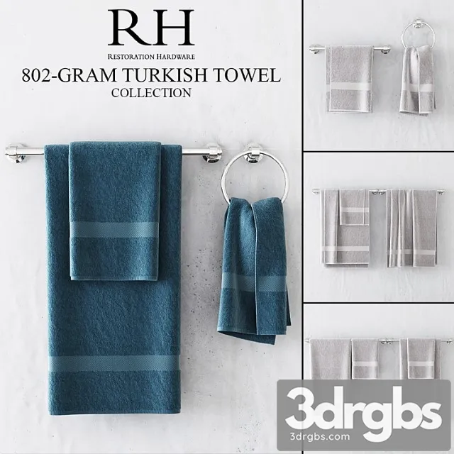 RH 802 Gram Turkish Towel Collection 3dsmax Download