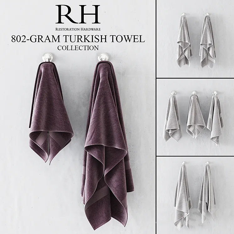 RH 802-GRAM TURKISH TOWEL COLLECTION 3DS Max