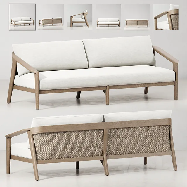 RH _ MALTA TEAK SOFA 3ds Max