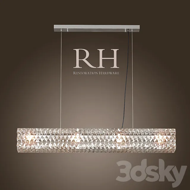 RH _ SPIRIDON LINEAR CHANDELIER 48 3DS Max Model