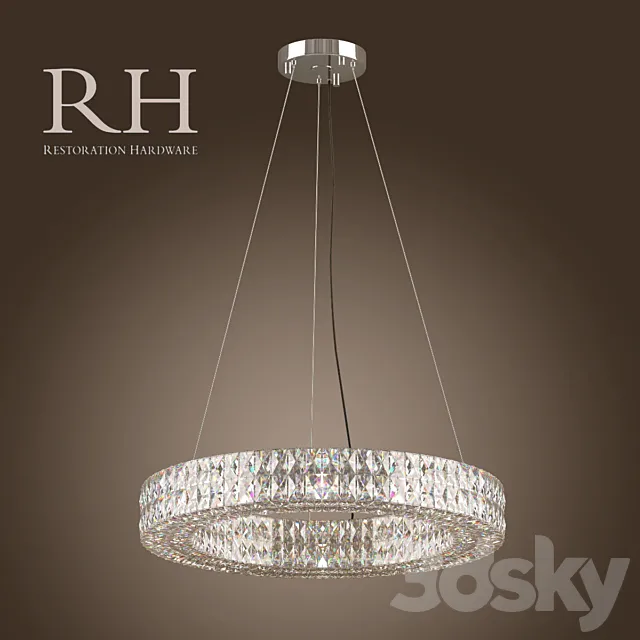 RH _ SPIRIDON RING CHANDELIER 32 3DS Max Model