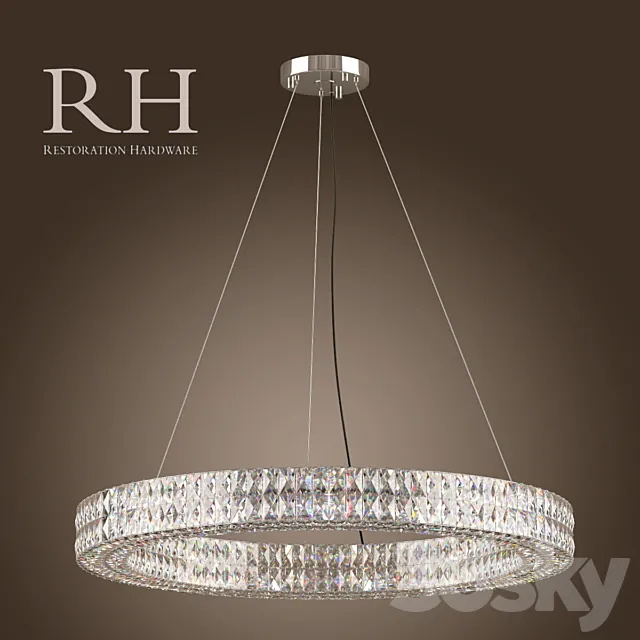 RH _ SPIRIDON RING CHANDELIER 43 3DS Max Model