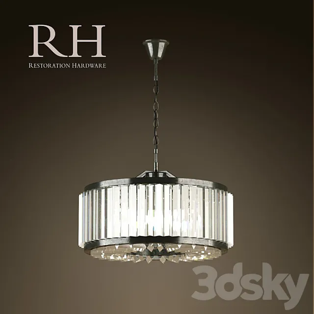 RH _ WELLES CRYSTAL CHANDELIER SMALL 3ds Max