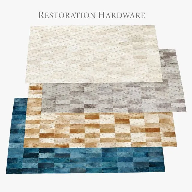 RH ARLEQUIN HIDE RUGS 3dsMax Model