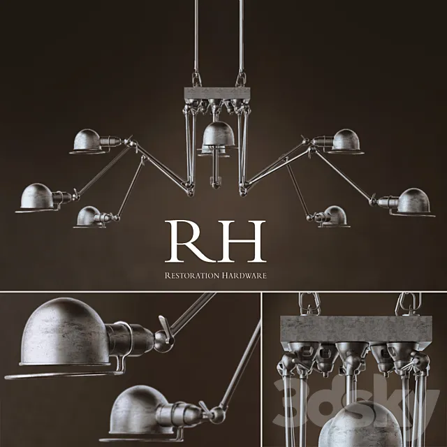 RH ATELIER CHANDELIER 3DS Max Model