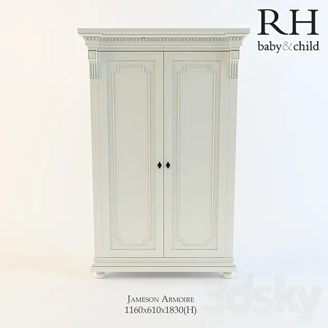 RH baby & child Jameson Armoire 3ds Max